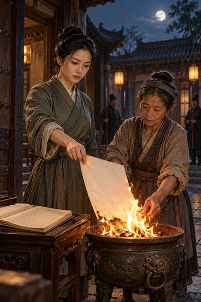 黄果魔改短剧《将军府的借名婚书》：烧掉借名婚书她自己选择生路